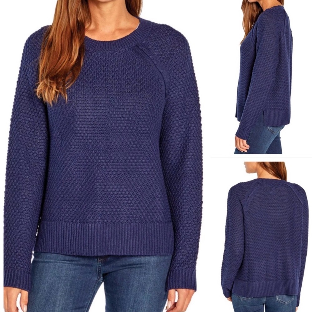 Grace Karin Women's Blue Crew Neck Sweater
